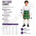 Scottish Highland Kids Tartan Kilt | Traditional Plaid Kilt for Boys
