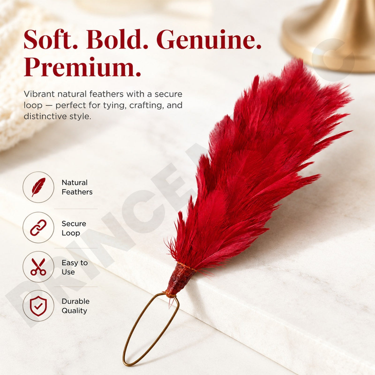 6-Inch Scottish Glengarry Cap Feathers Hackles for Fly Tying, Crafting