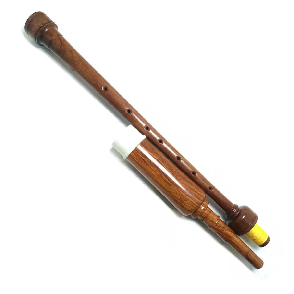 Rosewood Practice Chanter 22" Bagpipe Starter Kit + Bag + Guide + 2 Reeds
