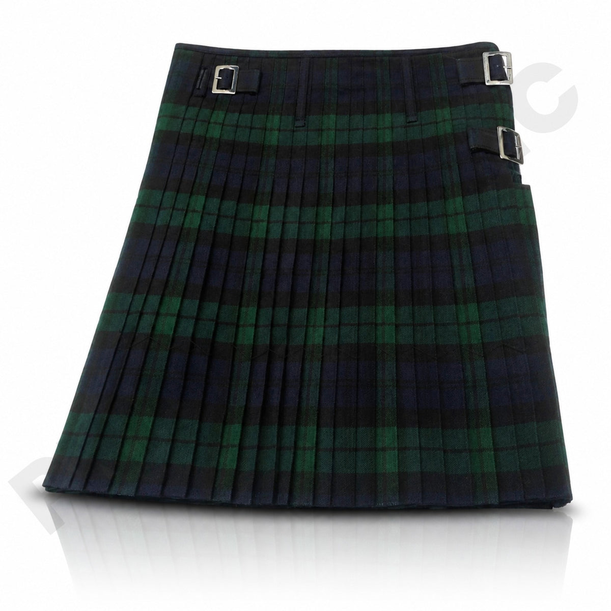 Black Watch Tartan Kilt, 13oz Scottish Wool, 24", 5 Yards Men’s Traditional Kilt