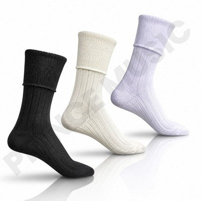 Traditional Scottish Kilt Hose Socks - Knee-High Wool Blend for Kilt Outfit