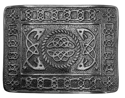 Scottish Belt Buckle Kilt In Black Finish
