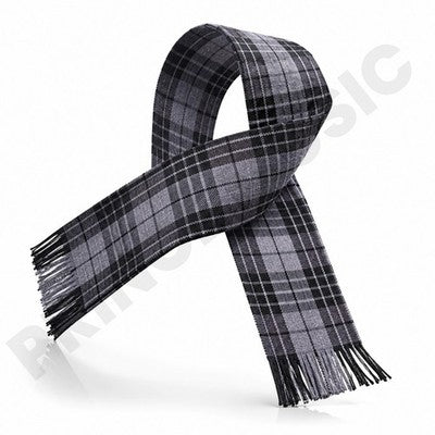 Grey Watch Tartan Ladies Sash – 10.5"x96" Scottish Plaid Sash with Fringed Ends