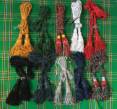 HIGHLAND GREAT SCOTTISH SILK BAGPIPE CORD DIFFERENT COLOR/BAGPIPE DRONE