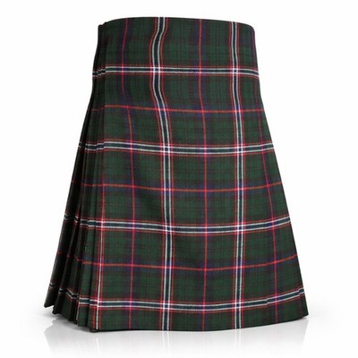 Scottish National Tartan Kilt, 13oz, 24", 5 Yards Men’s Traditional Kilt By PM