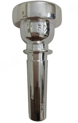 Bb Bugle Mouthpiece Silver Plated 1.5C Brass Mouthpiece