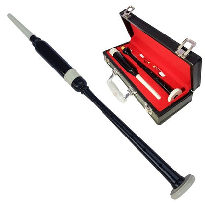 Bagpipe Practice Chanter Brown – Silver Mounts, Black Tip | Great for Beginners